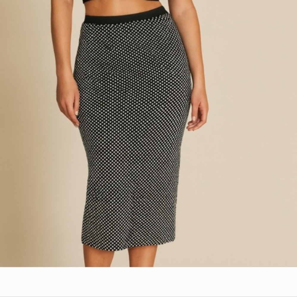 Sans Souci Black and White Polka Dot Skirt